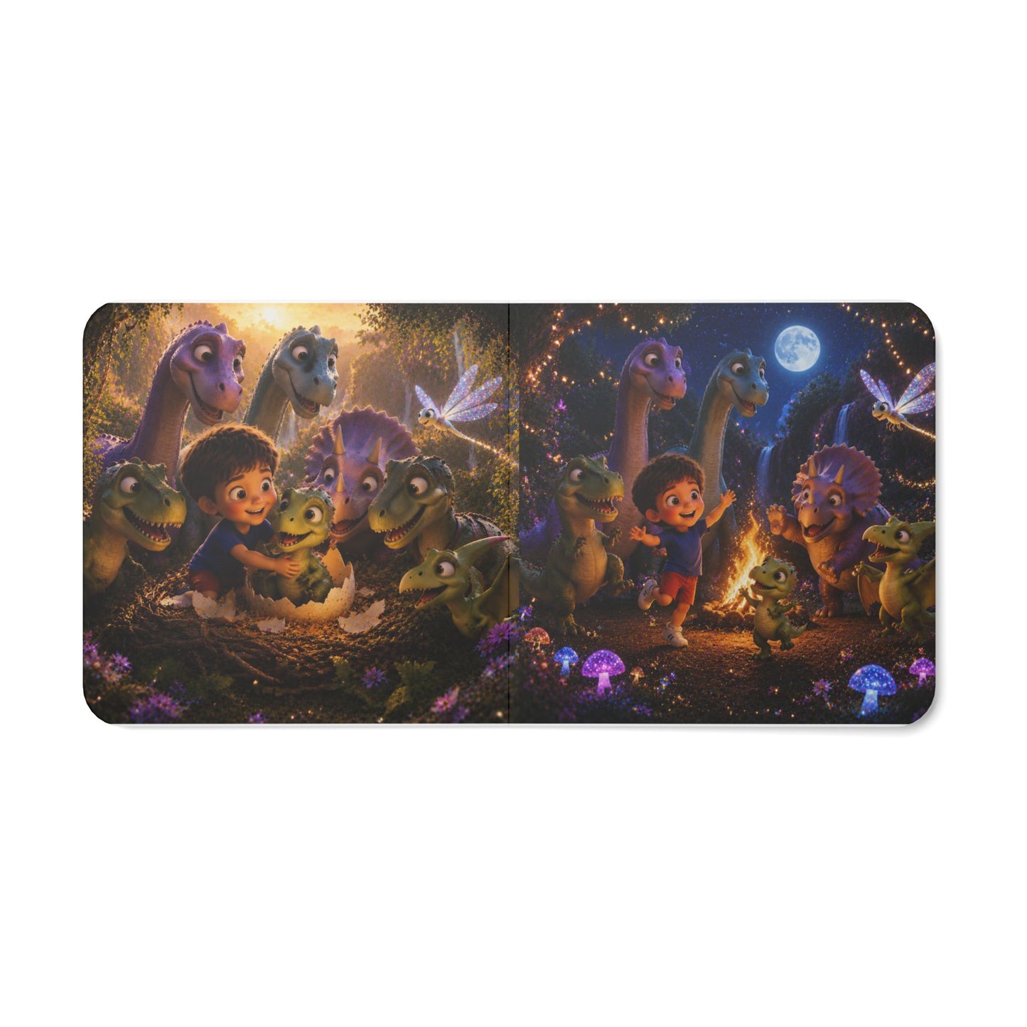 "Boy's Adventure in Dinosaur Land"