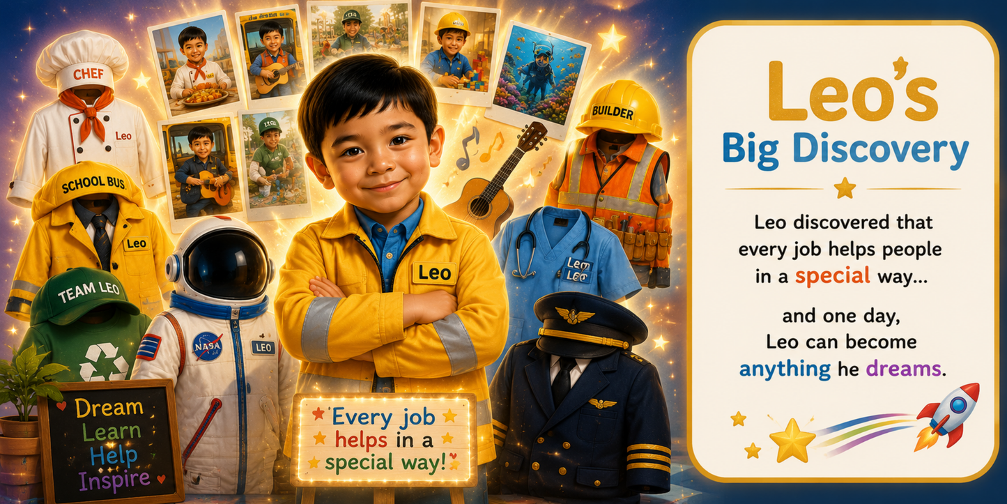 "Boy Discovers the World of Jobs"