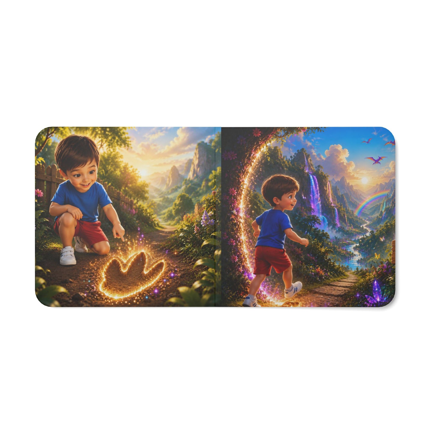 "Boy's Adventure in Dinosaur Land"