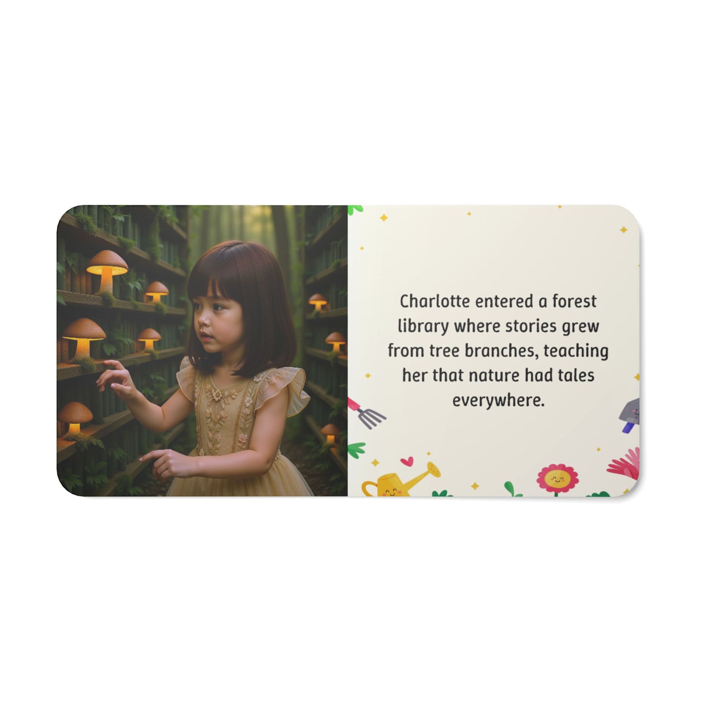 "Girl Discovers the Magic of Nature"
