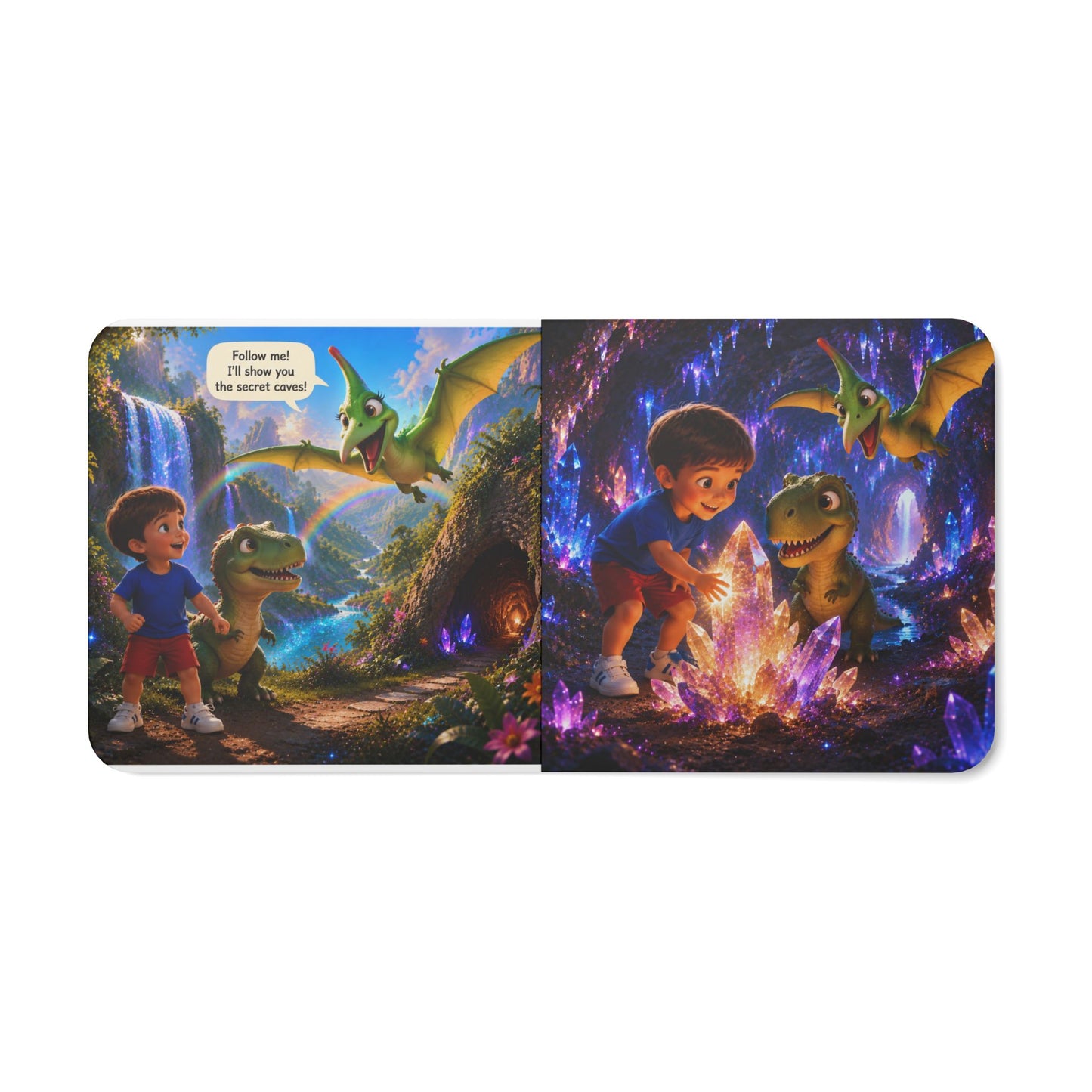 "Boy's Adventure in Dinosaur Land"