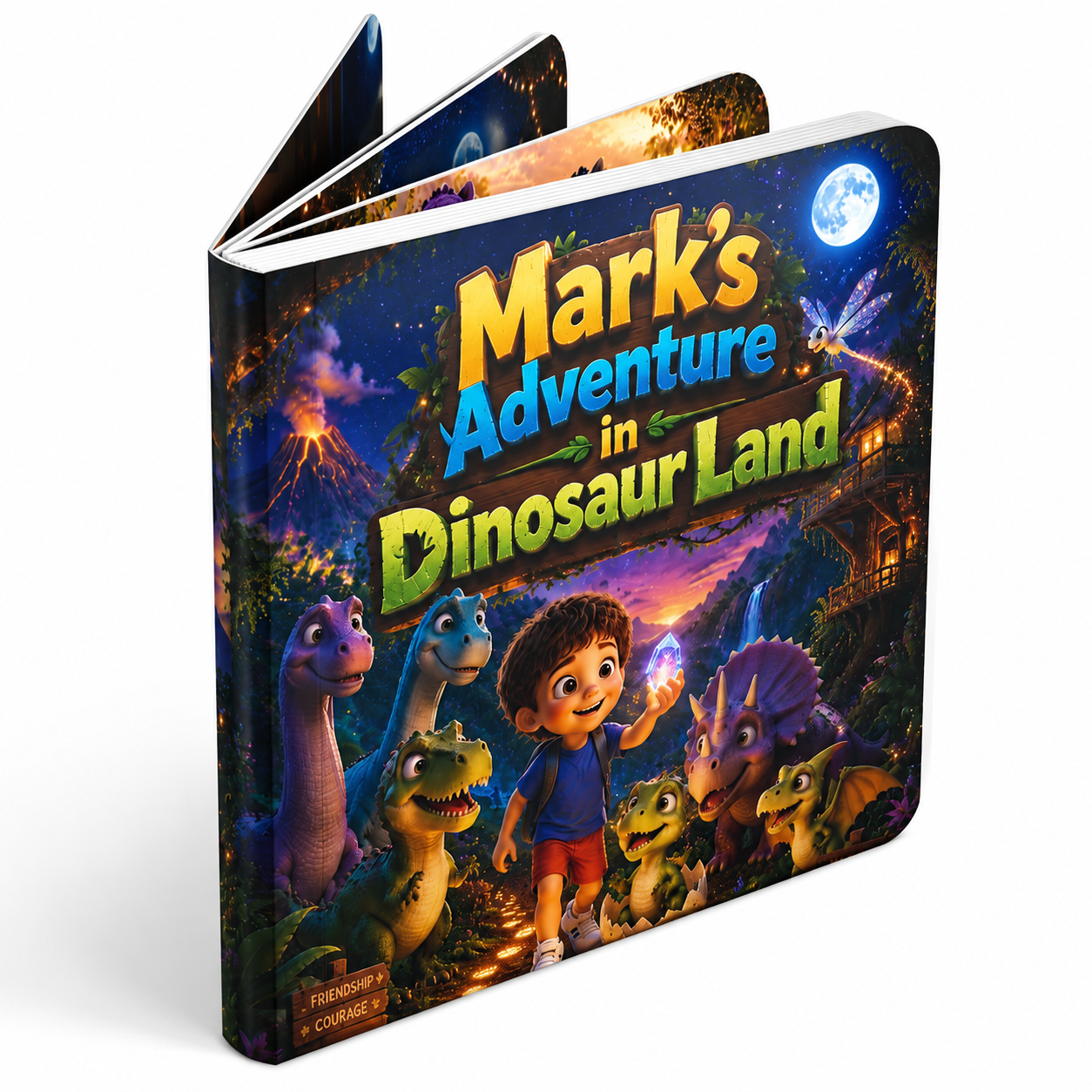 "Boy's Adventure in Dinosaur Land"
